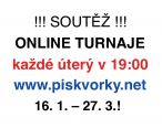 Úterní turnaje na PISKVORKY.NET i v roce 2018!